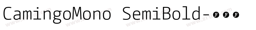 CamingoMono SemiBold字体转换